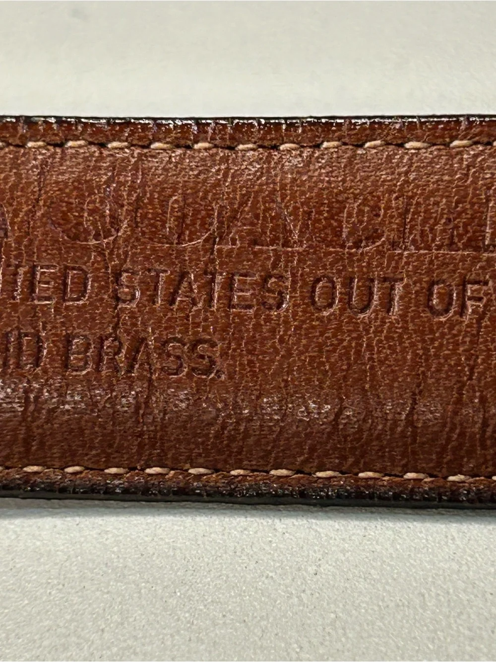 Coach Mocha leather belt style 5700 size 30”